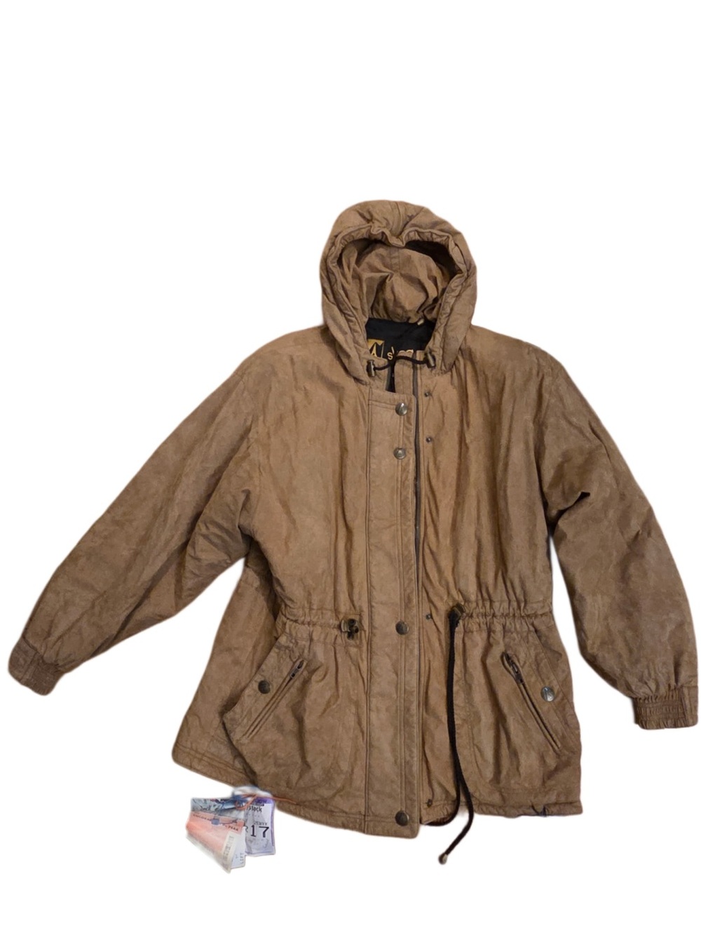 Skea Apris Ski Made in USA Brown Hooded Anorak Jacket
